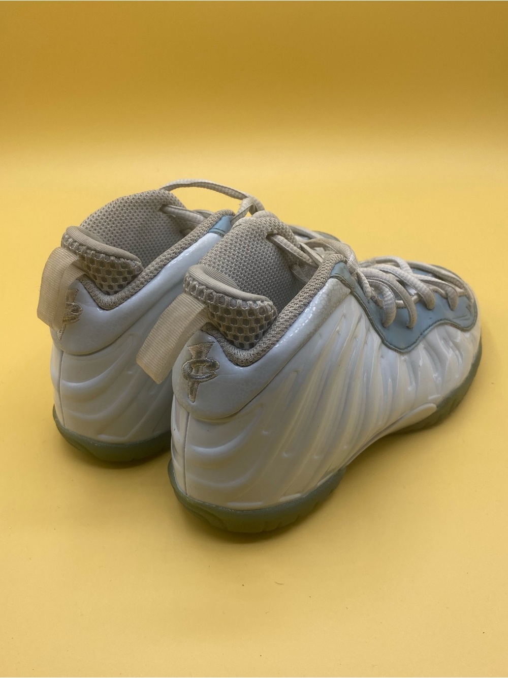 Nike Little Posite One "Aura/Worn Blue/White" - Picture 2 of 4